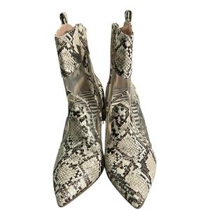 (NWOB) Betsey Johnson “Lunas” Snakeskin Ankle Booties 3” Heel